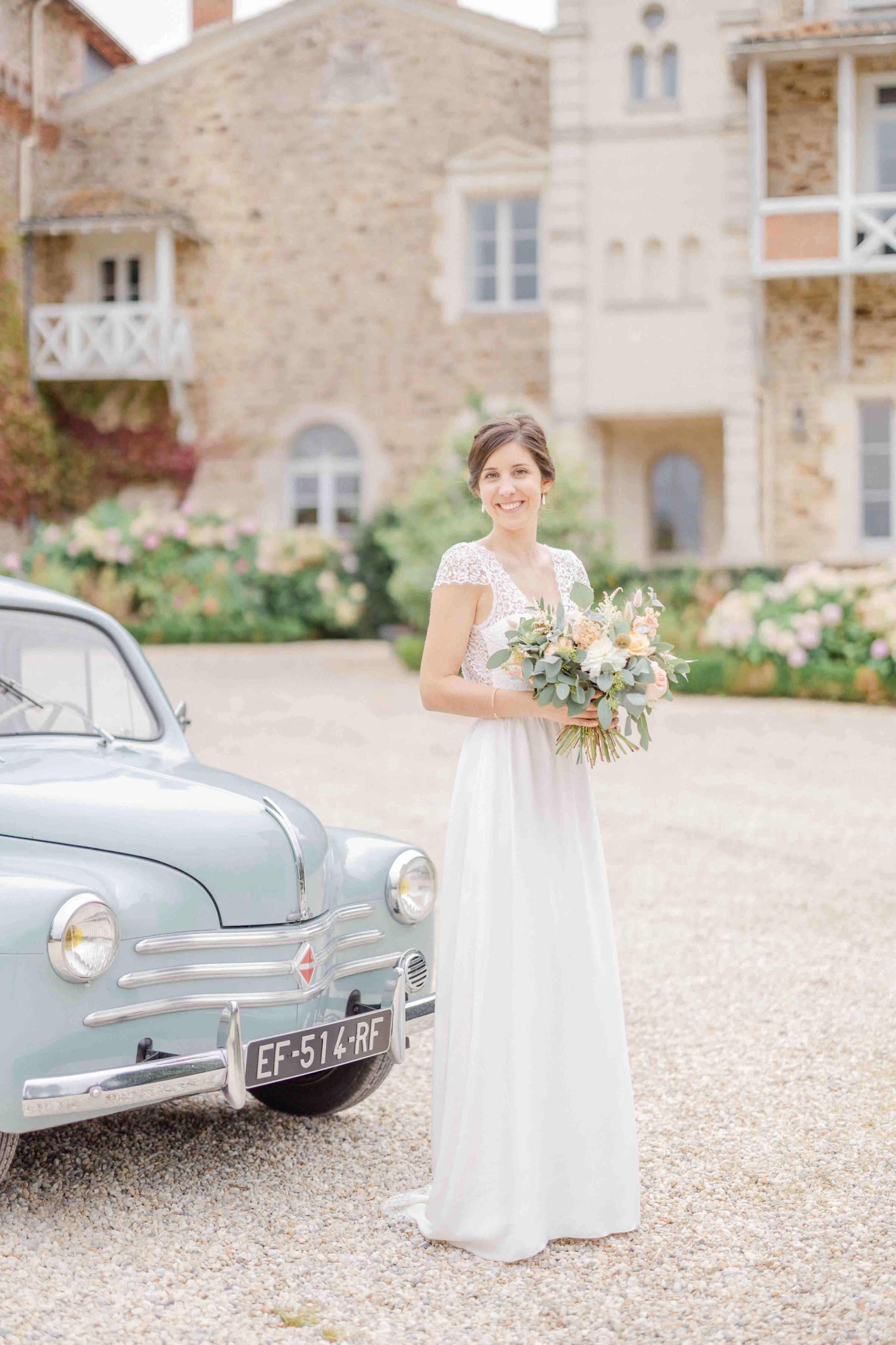 robe bonheur sourire gris marron